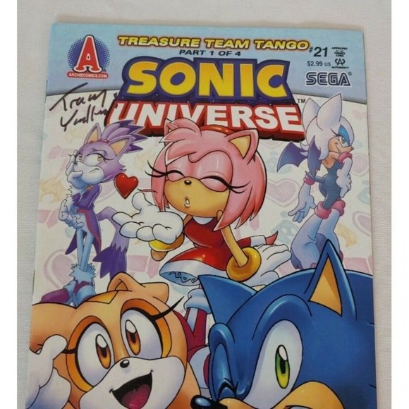 Sonic Universe #21, 2011, Archie Comics, Treasure Team Tango 1 of 4 Signed Copy - Picture 5 of 9